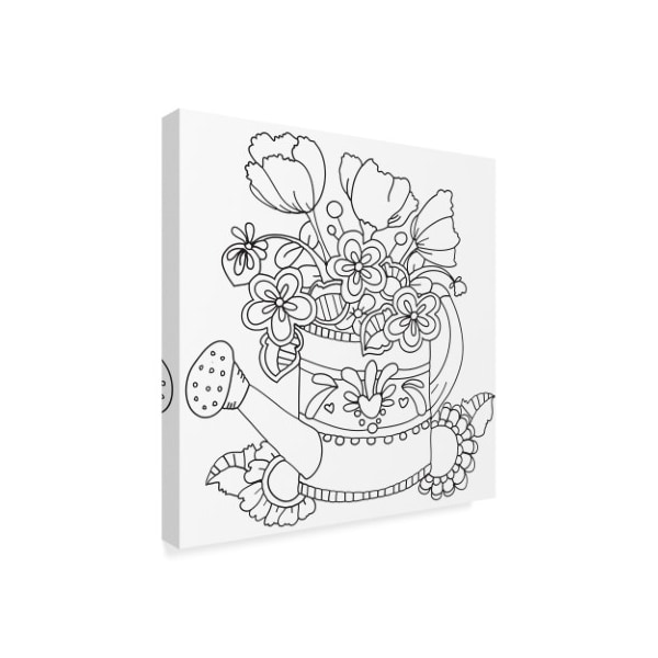 Valarie Wade 'Watering Can Line Art' Canvas Art,35x35